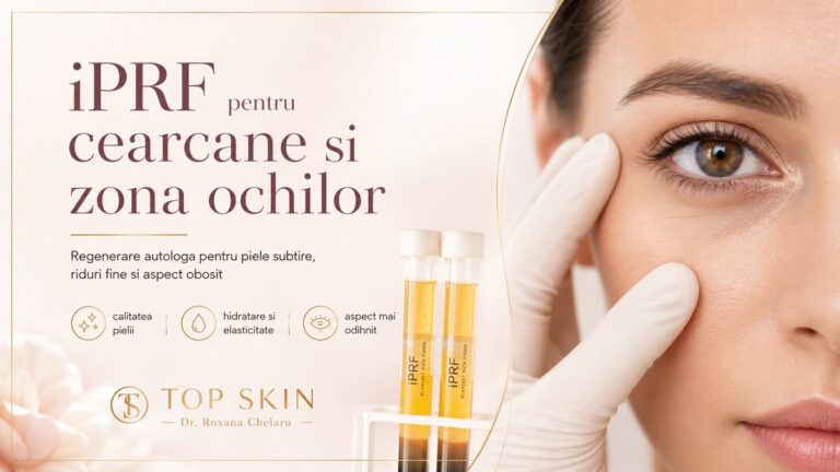 PRF si iPRF pentru cearcane si zona ochilor la Top Skin Bucuresti