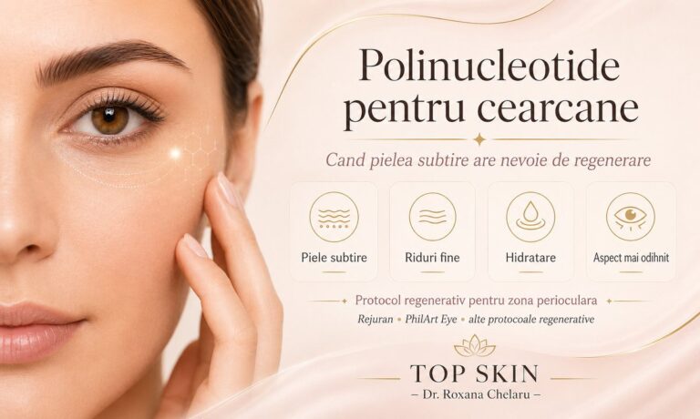 Polinucleotide pentru cearcane cu piele subtire si riduri fine sub ochi la Top Skin Bucuresti