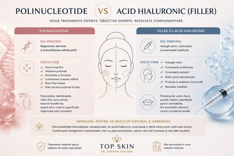 Polinucleotide versus acid hialuronic filler