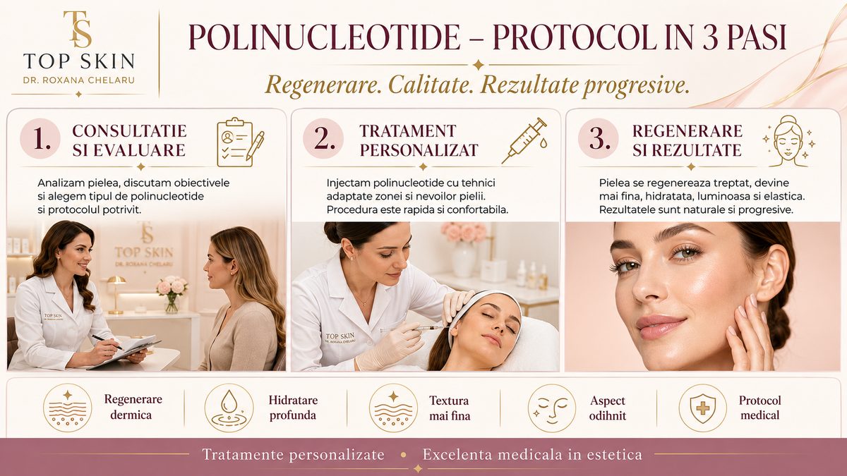 Protocol polinucleotide in 3 pasi la Top Skin Bucuresti