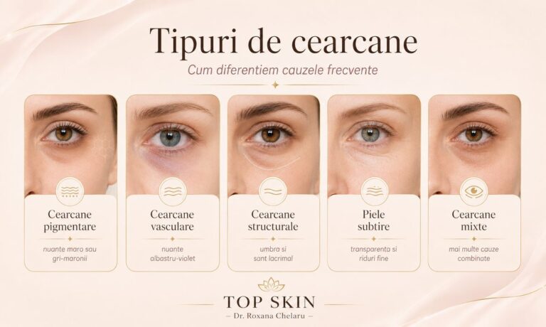 Tipuri de cearcane pigmentare vasculare structurale piele subtire si mixte