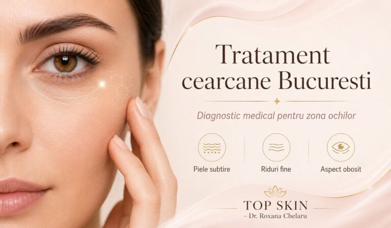 Tratament cearcane Bucuresti la Top Skin pentru zona ochilor piele subtire si aspect obosit