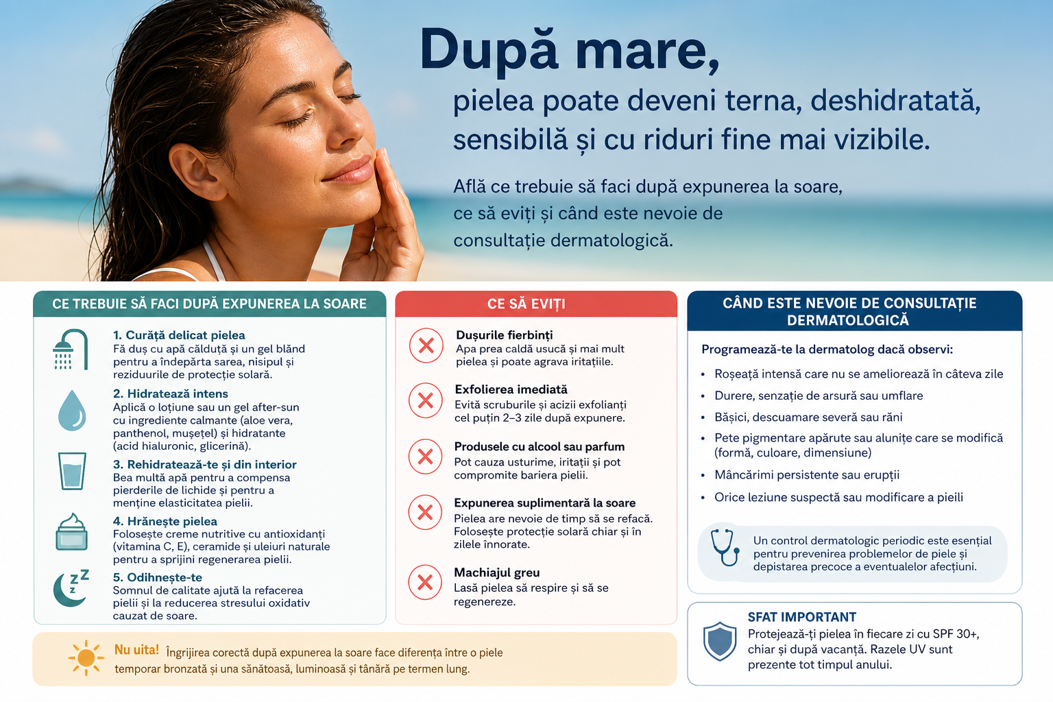Piele deshidratata – aspect tern, sensibilitate si afectarea barierei cutanate